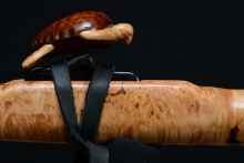 Maple Burl Native American Flute, Minor, Mid G-4, #F54I